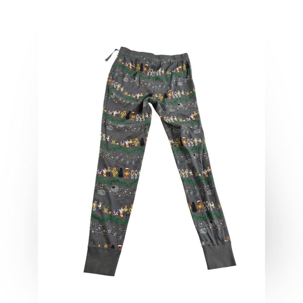 Hanna Andersson Star Wars Leia Christmas PJ Set Adult Grey Top Bottom Pajamas S - Picture 11 of 16
